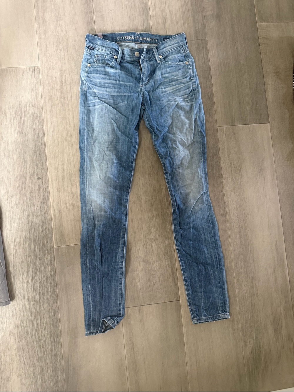 Citizens Of Humanity Faded Blue Skinny Jeans